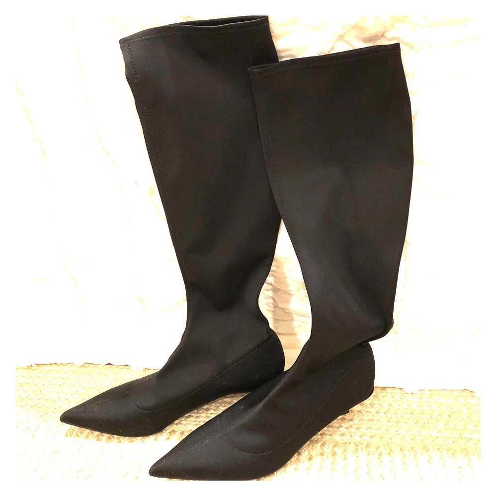 Zara Black Heeled Boots